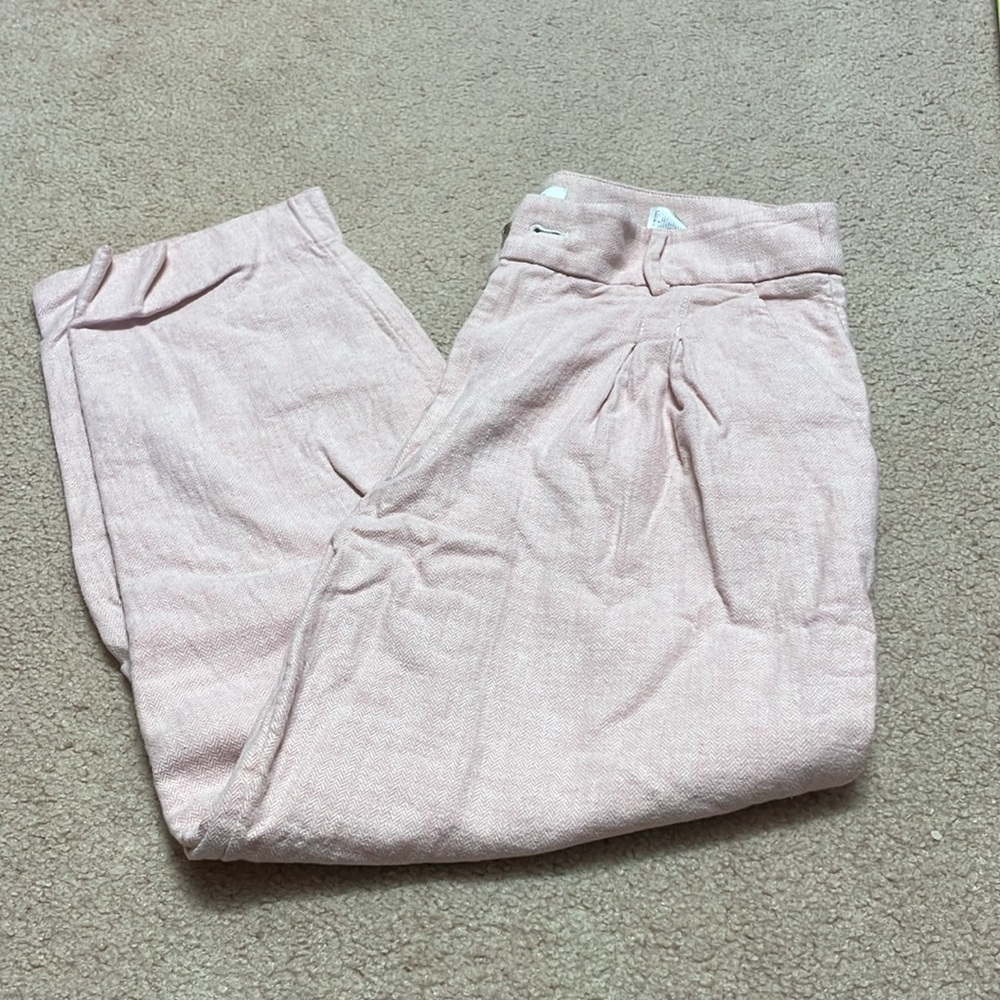 Banana Republic Light Pink Cropped Pants( size: 12)